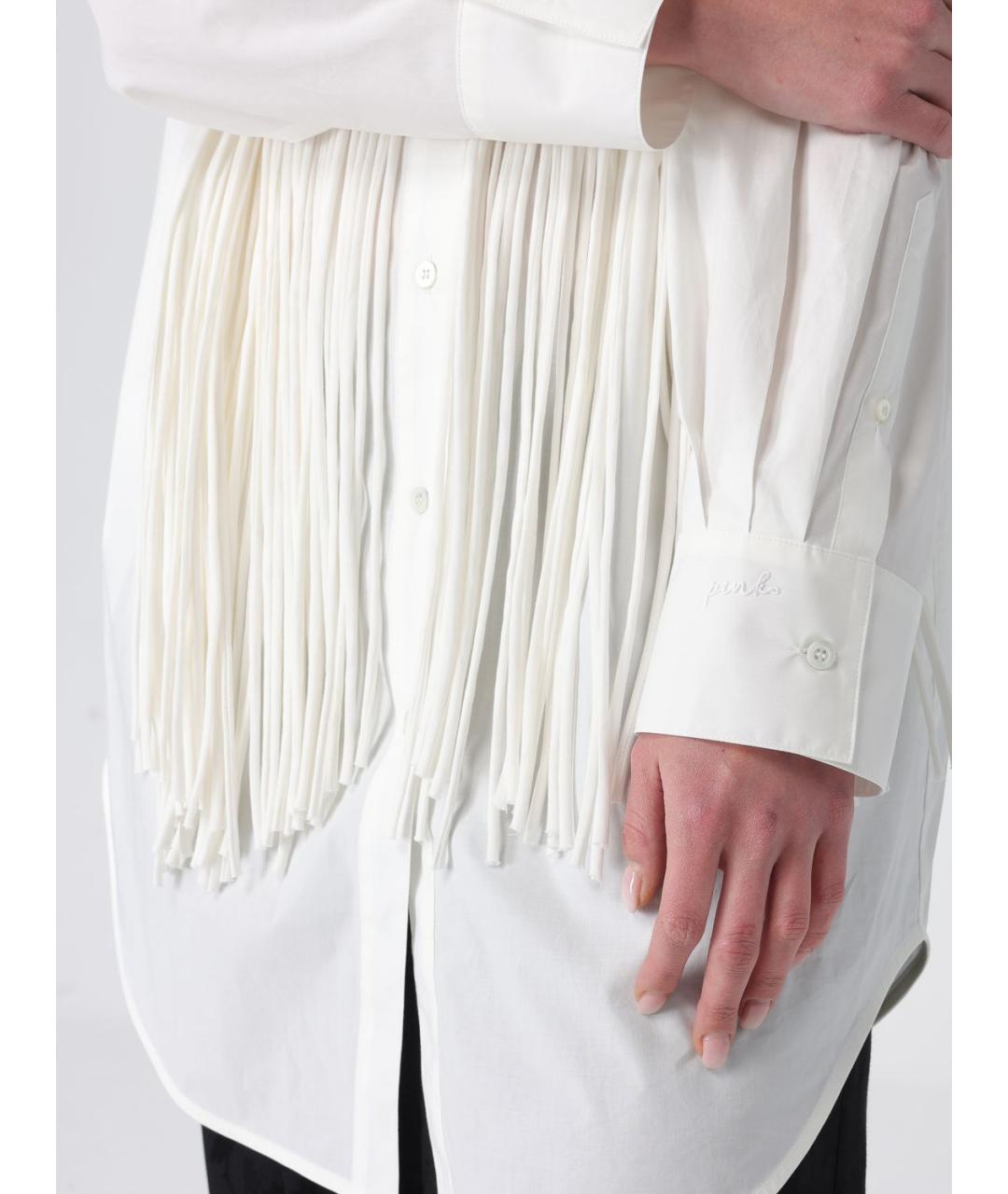 PINKO Белая хлопковая рубашка, фото 3