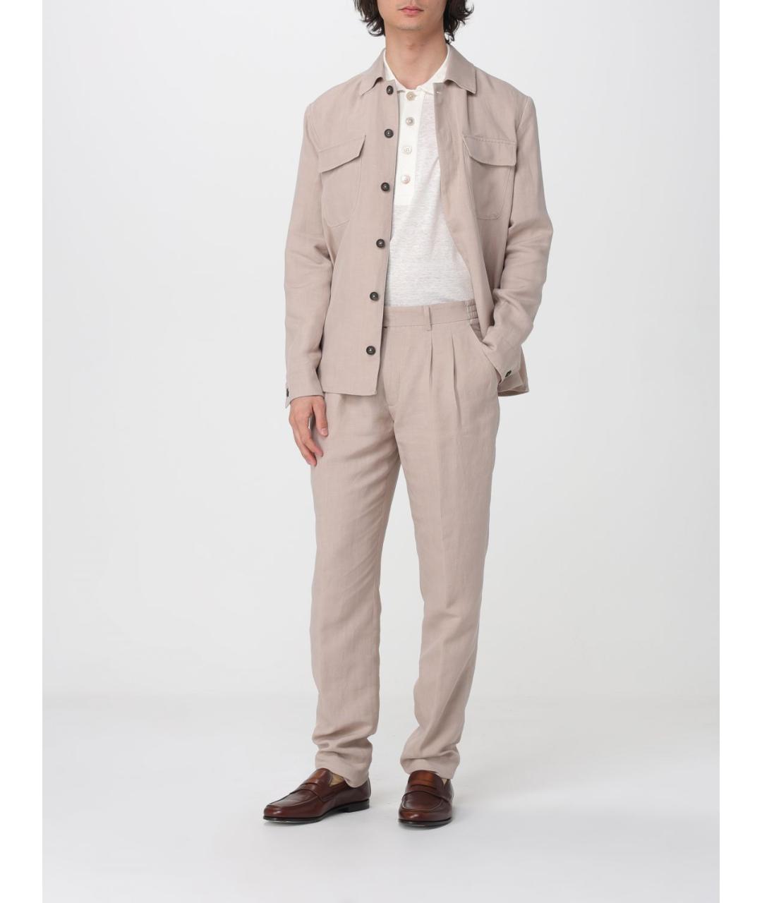 ELEVENTY Бежевый повседневный костюм, фото 2