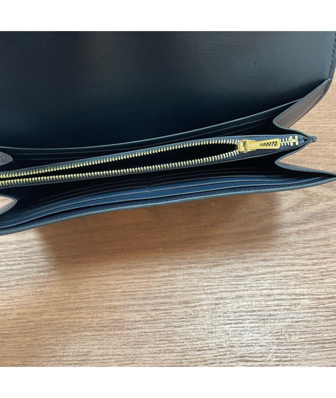 HERMES Синий кошелек, фото 8