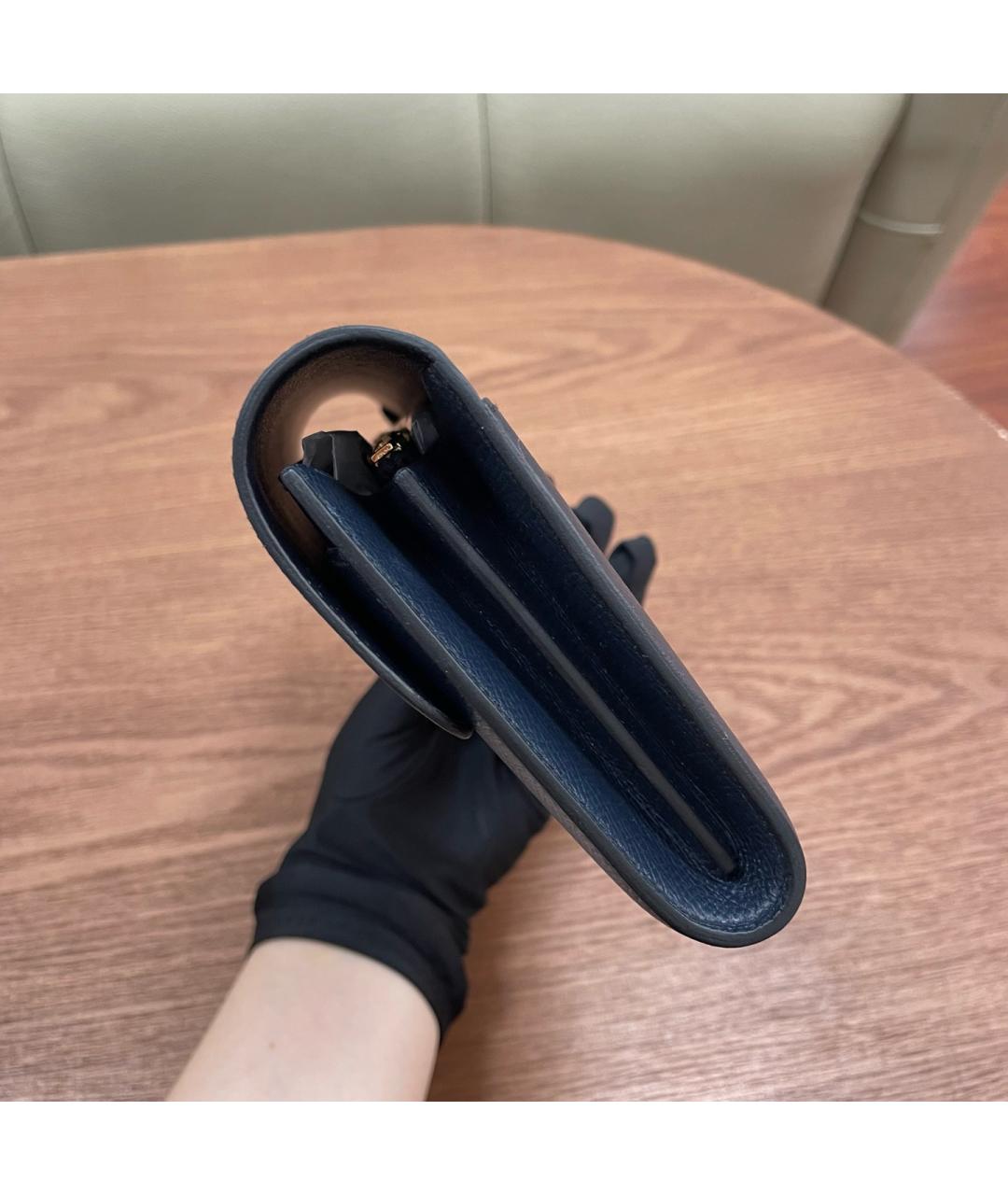 HERMES Синий кошелек, фото 4