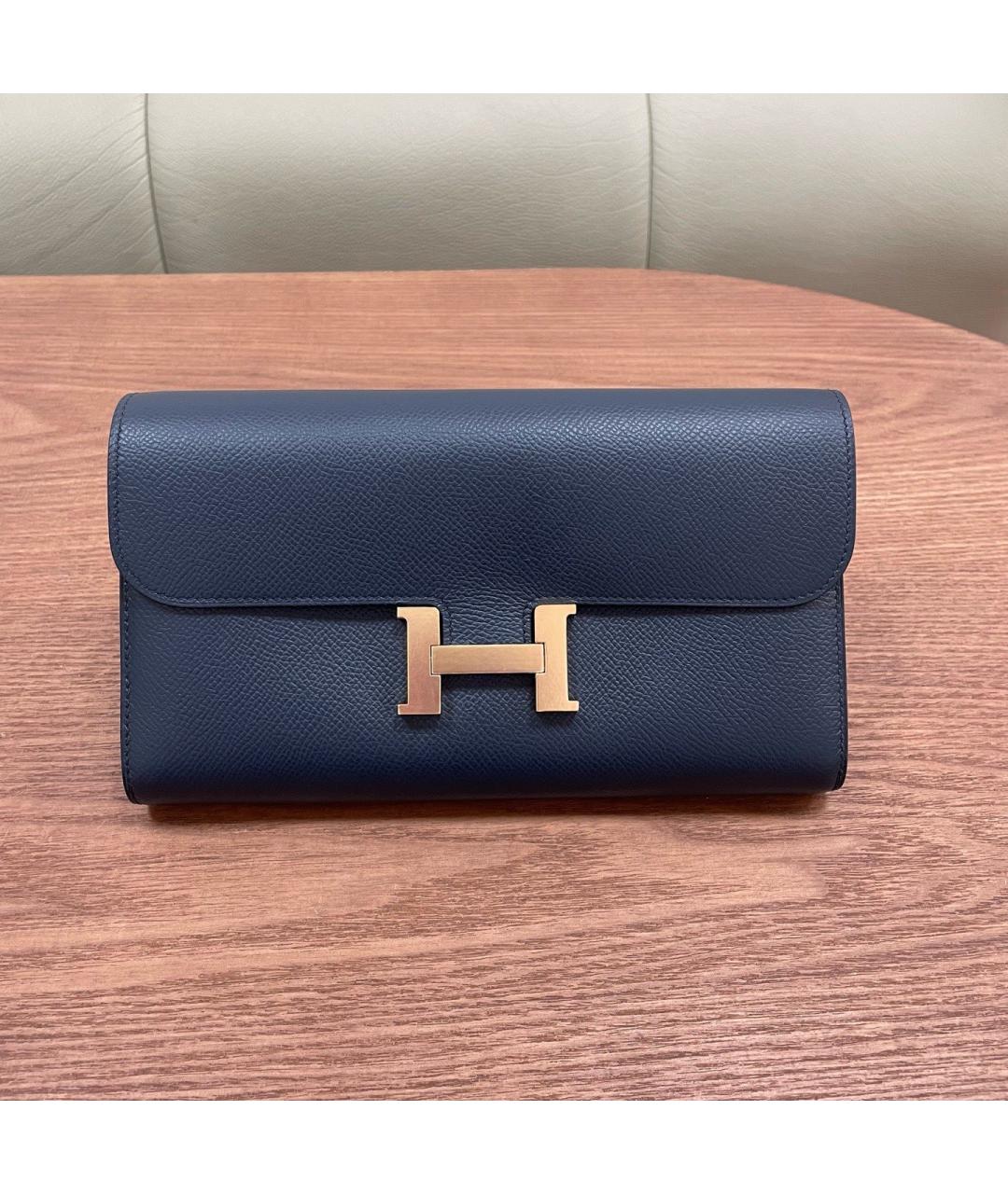 HERMES Синий кошелек, фото 9