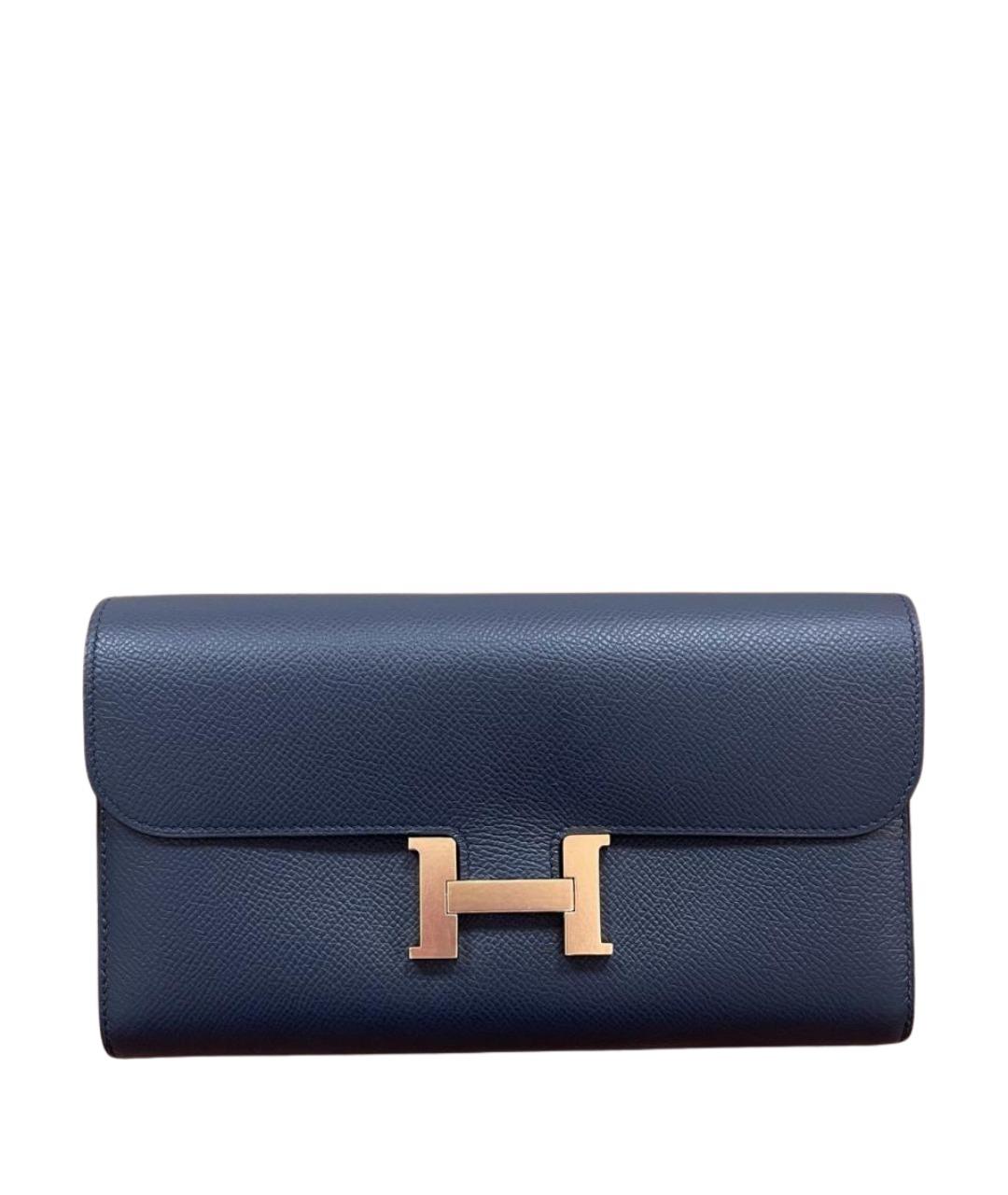 HERMES Синий кошелек, фото 1