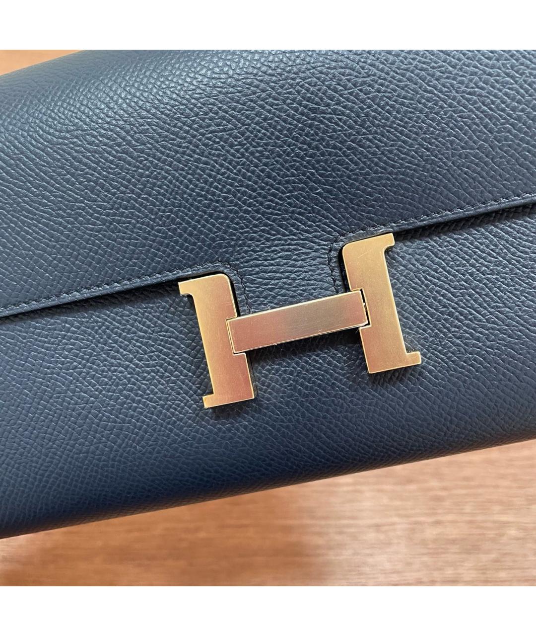 HERMES Синий кошелек, фото 6