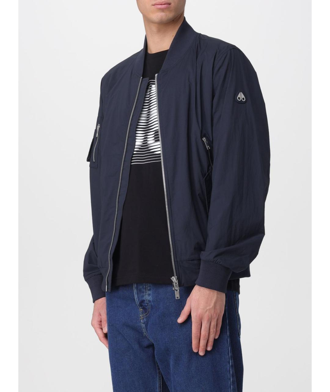 MOOSE KNUCKLES Синяя полиамидовая куртка, фото 3