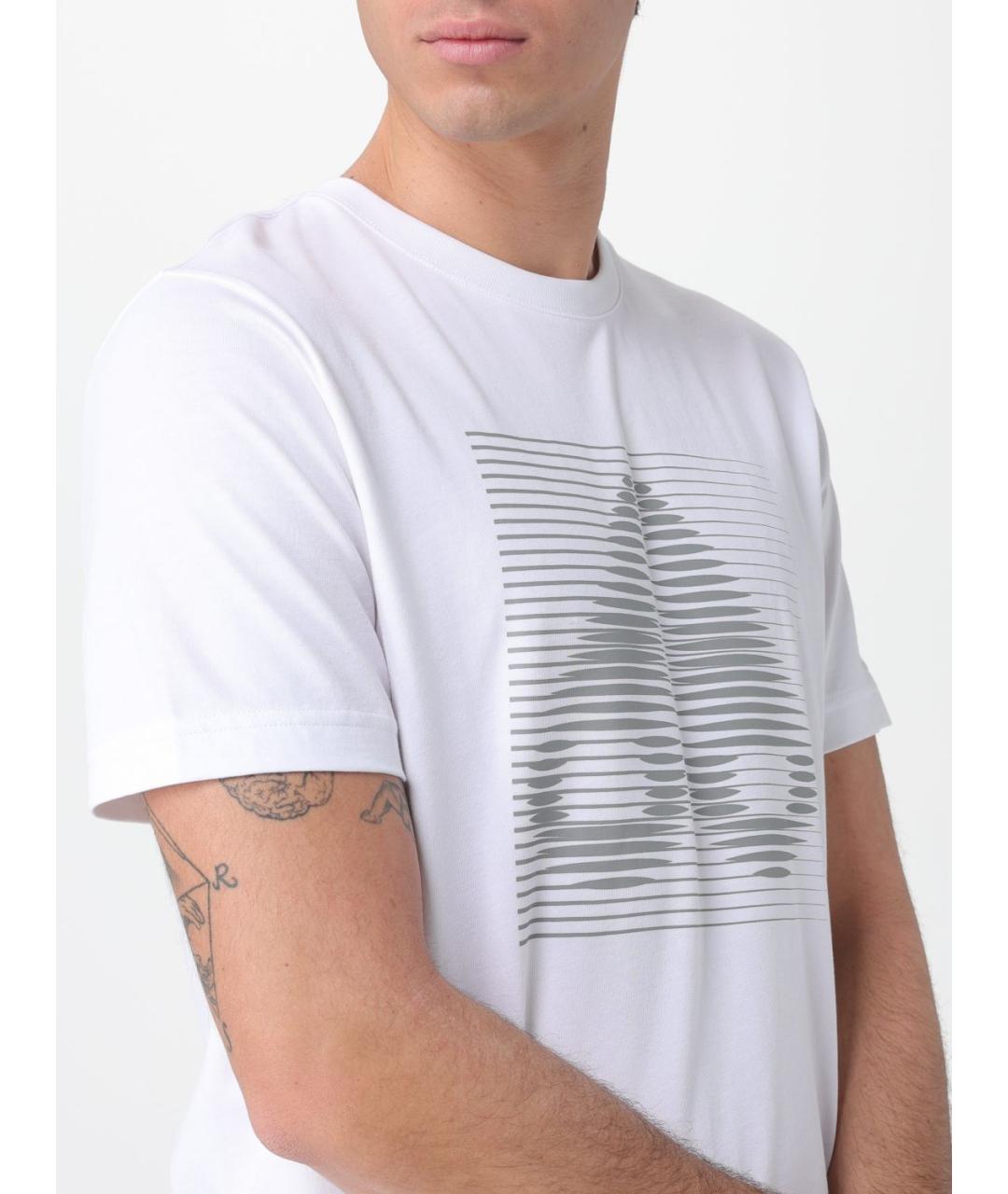 MOOSE KNUCKLES Белая хлопковая футболка, фото 3