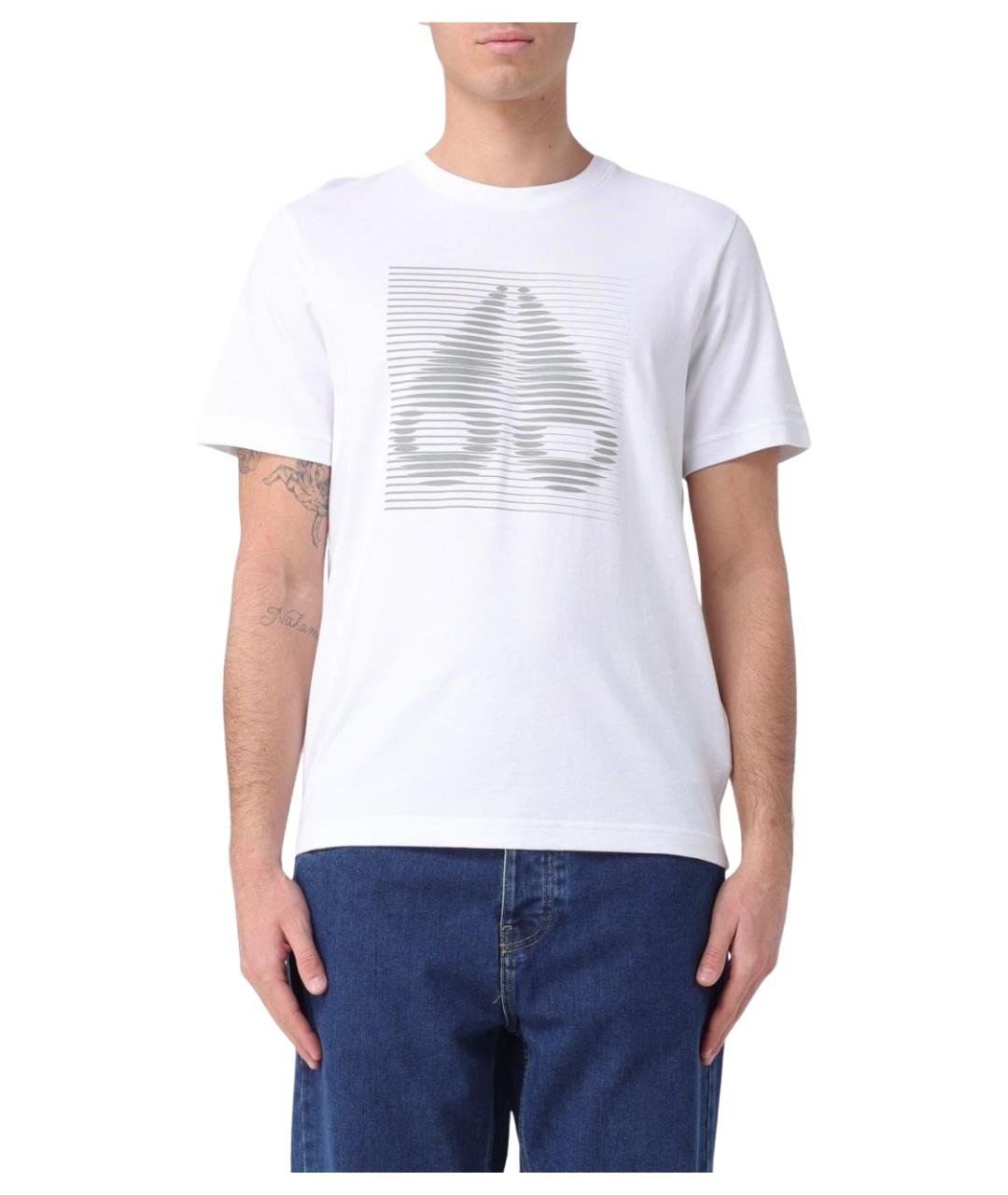 MOOSE KNUCKLES Белая хлопковая футболка, фото 1