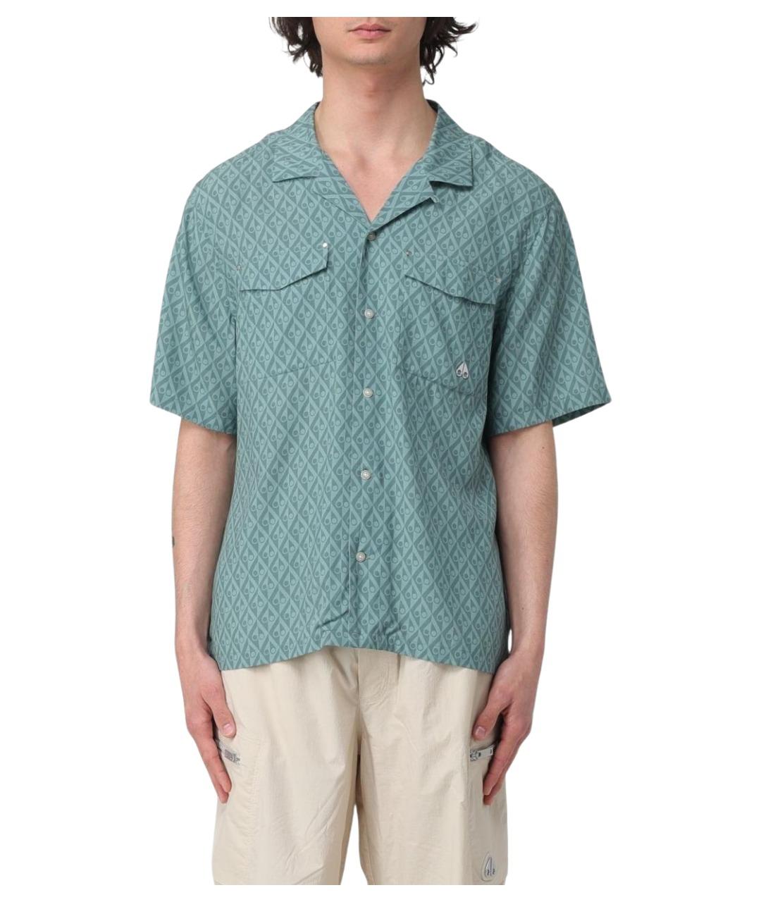 MOOSE KNUCKLES Зеленая кэжуал рубашка, фото 1