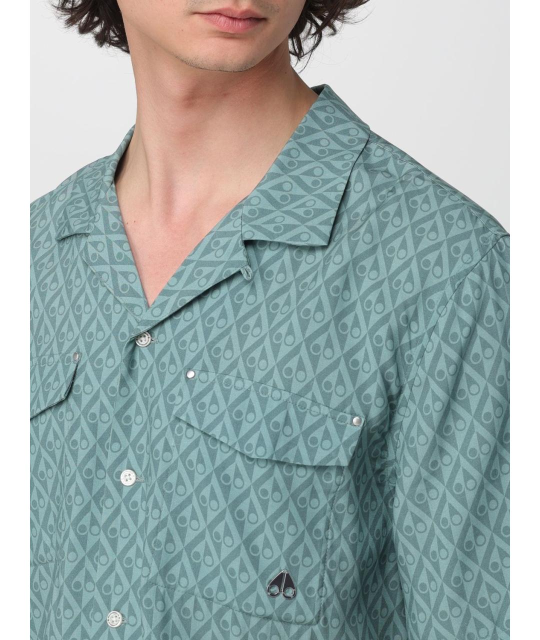 MOOSE KNUCKLES Зеленая кэжуал рубашка, фото 4