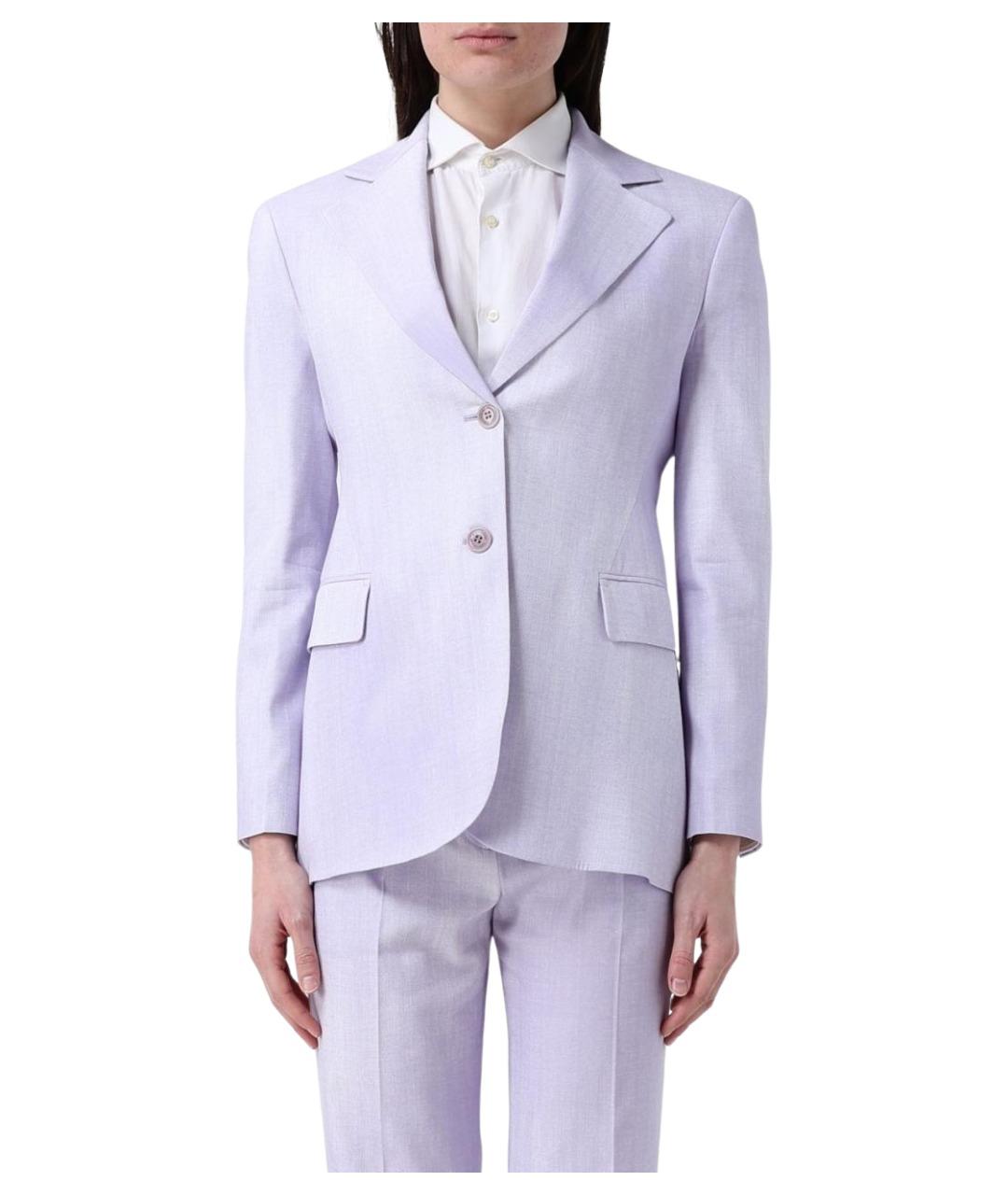 ERMANNO SCERVINO Фиолетовый вискозный жакет/пиджак, фото 1