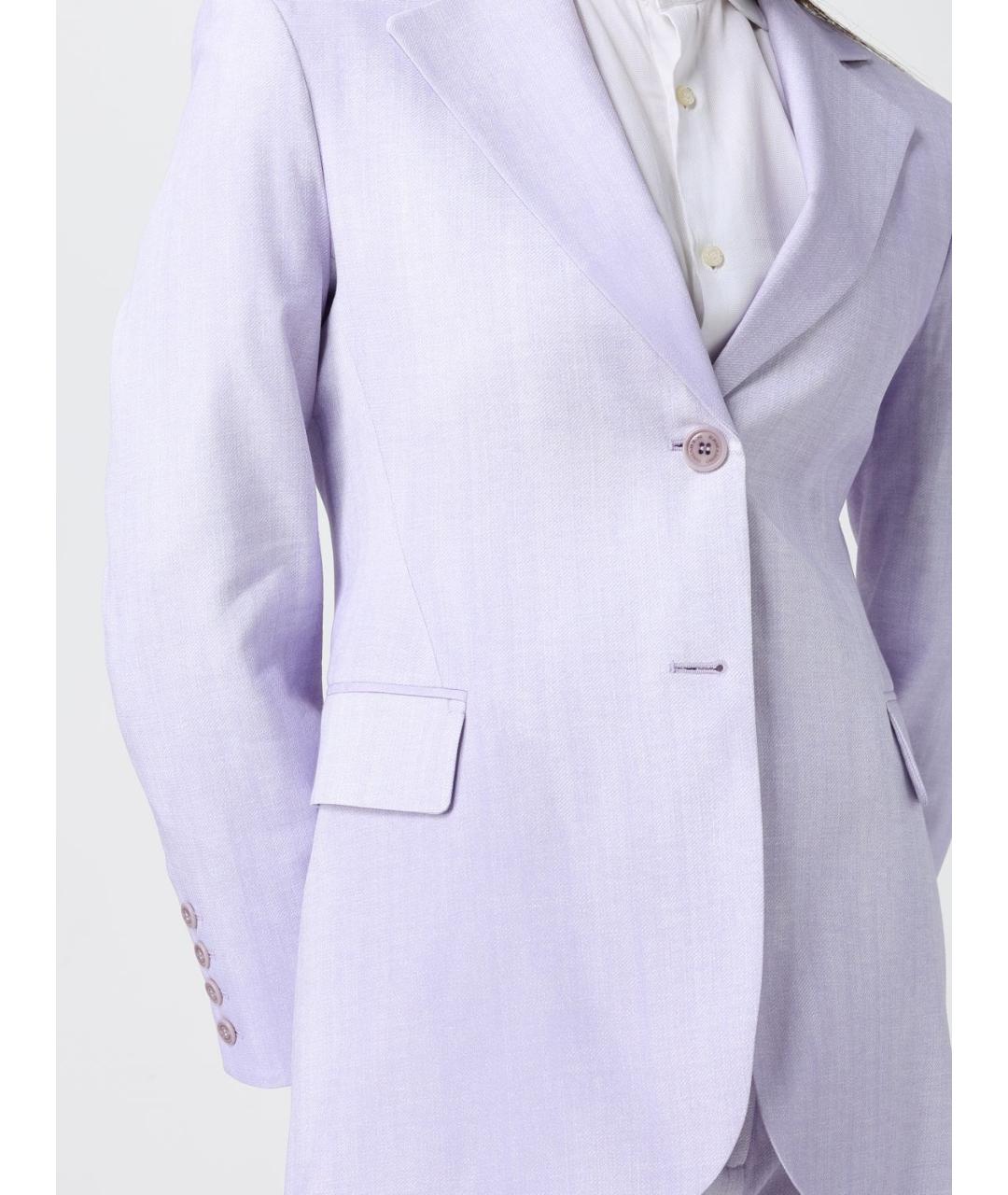 ERMANNO SCERVINO Фиолетовый вискозный жакет/пиджак, фото 5
