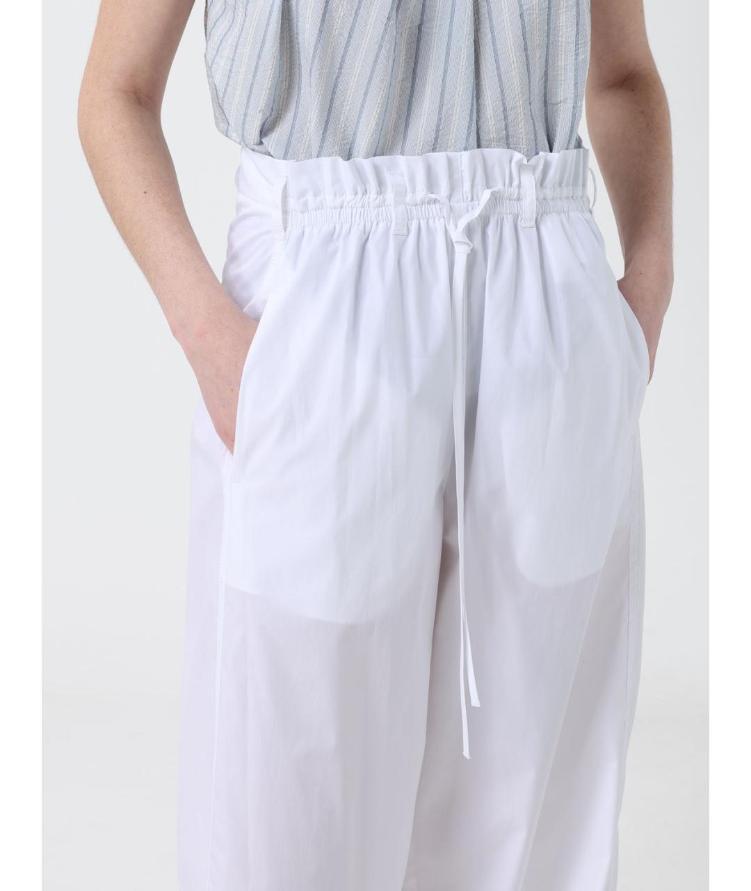 TELA Белые прямые брюки, фото 3