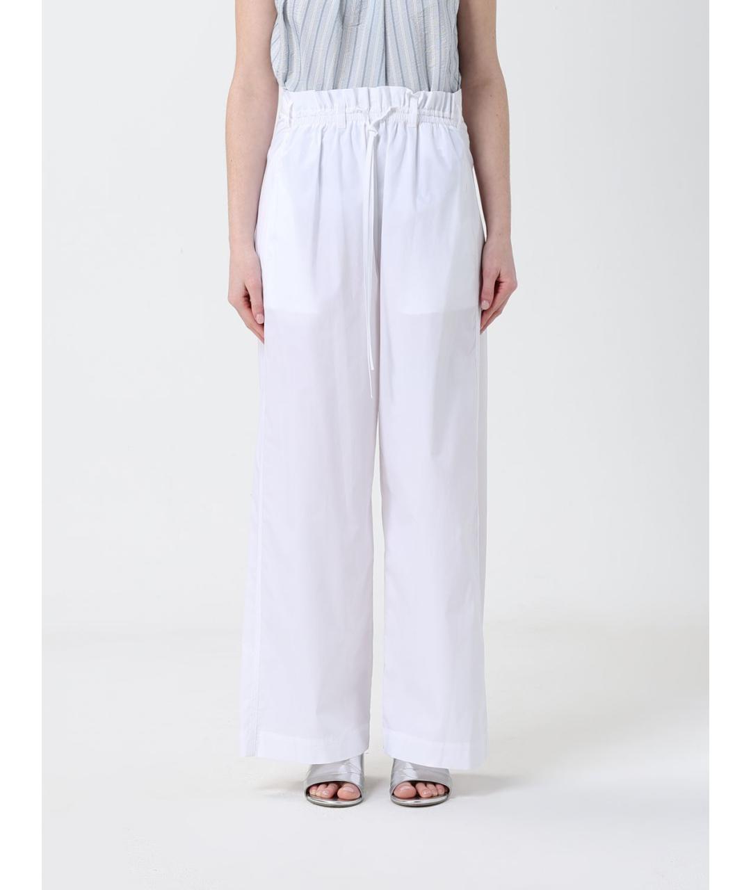 TELA Белые прямые брюки, фото 4