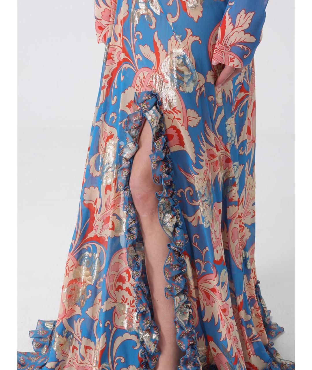 ETRO Мульти шелковая юбка макси, фото 5