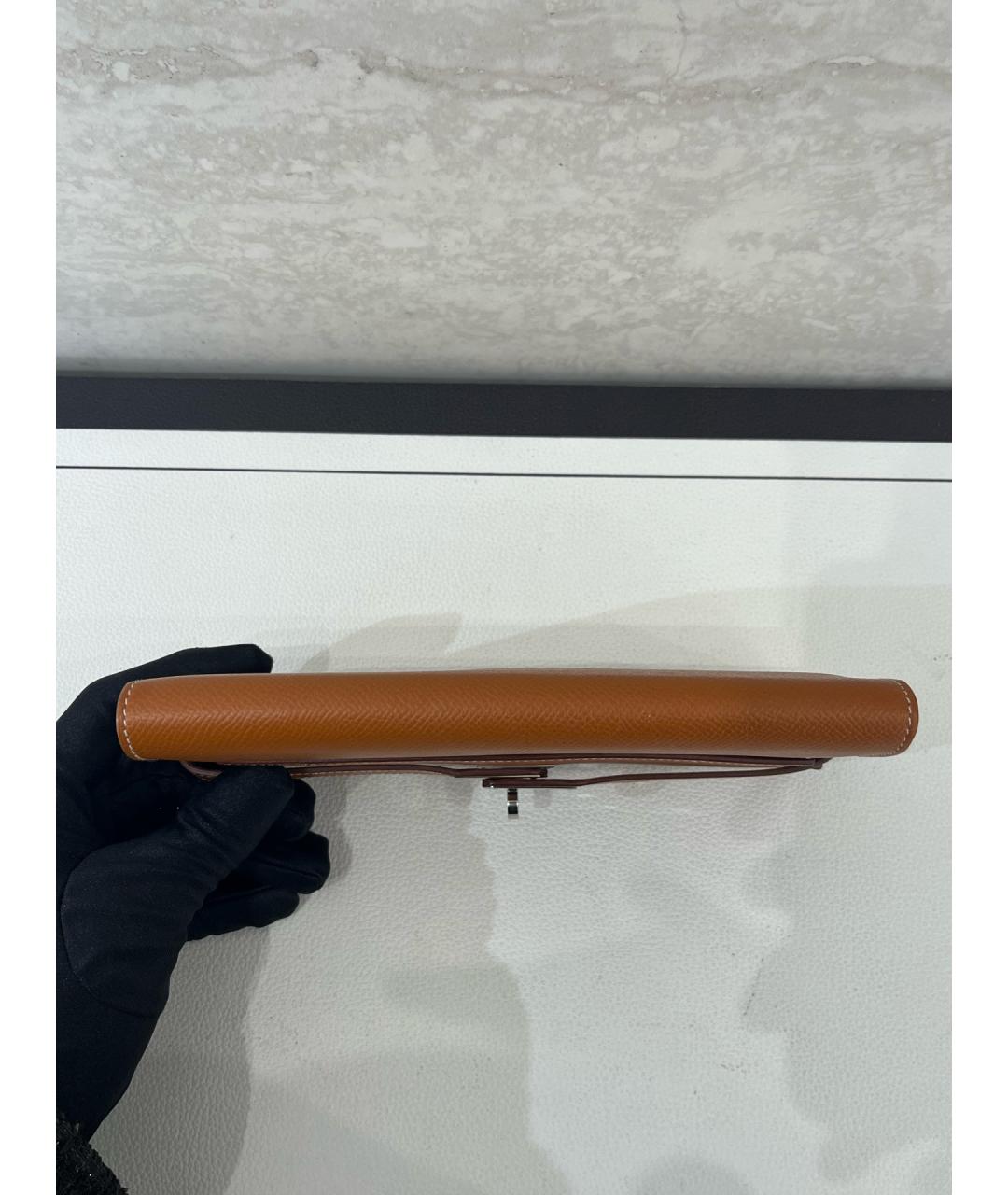 HERMES Коричневый кошелек, фото 5