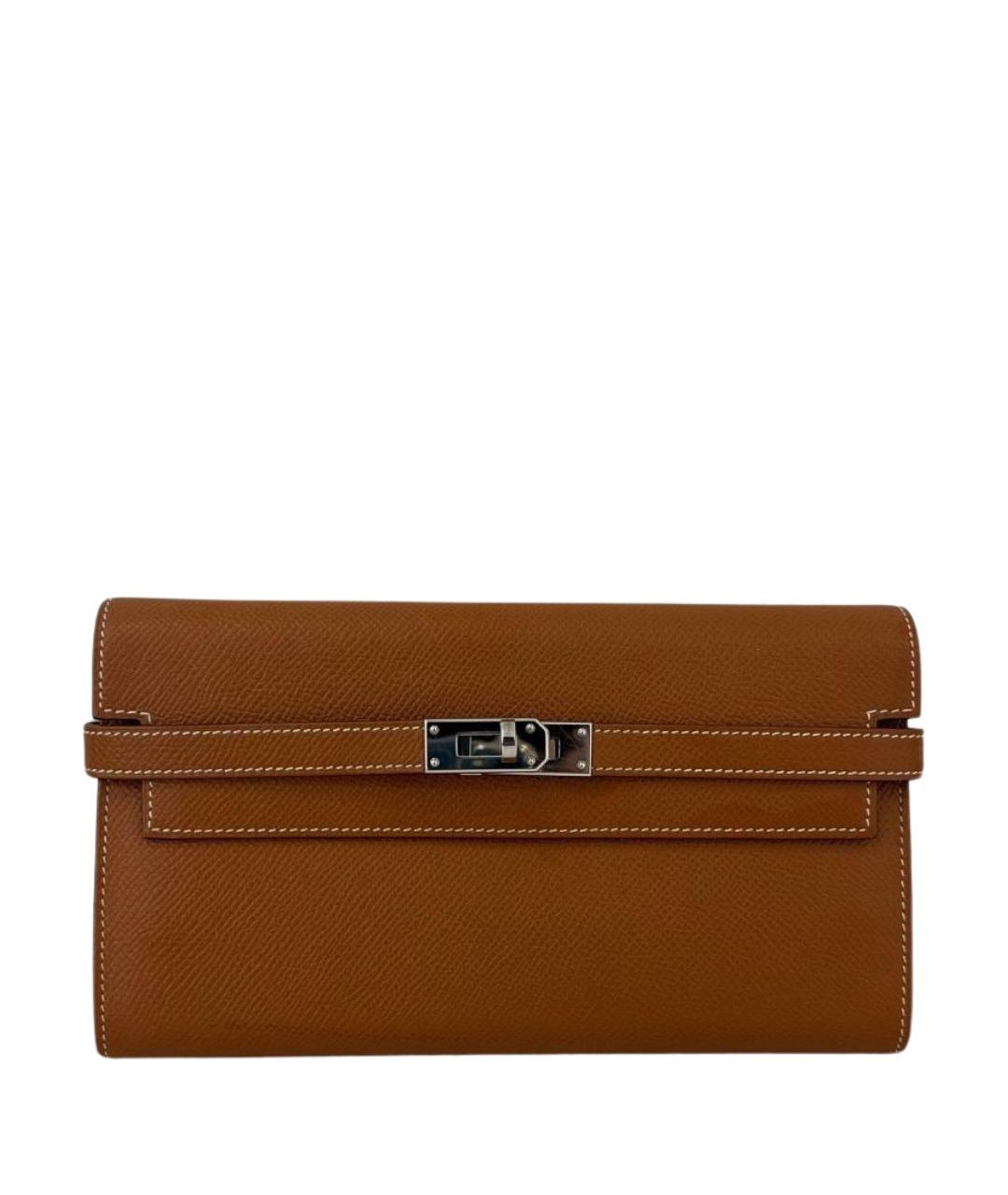 HERMES Коричневый кошелек, фото 1