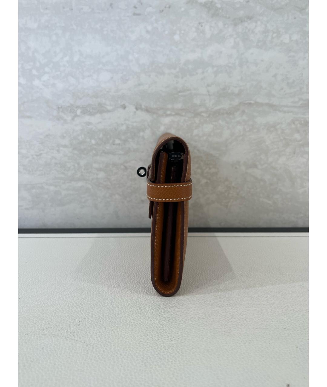 HERMES Коричневый кошелек, фото 4