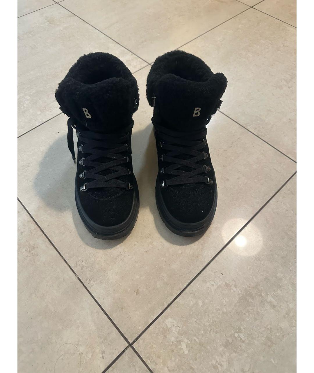 BOGNER Черные замшевые ботинки, фото 2