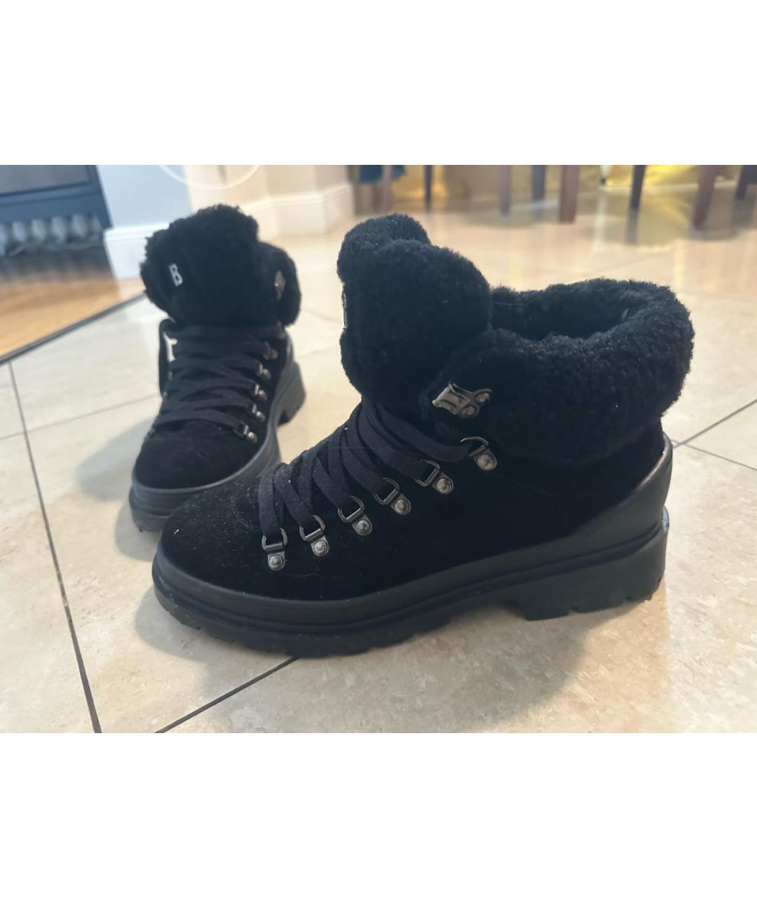 BOGNER Черные замшевые ботинки, фото 3