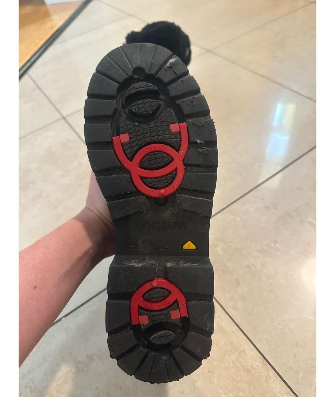 BOGNER Черные замшевые ботинки, фото 4