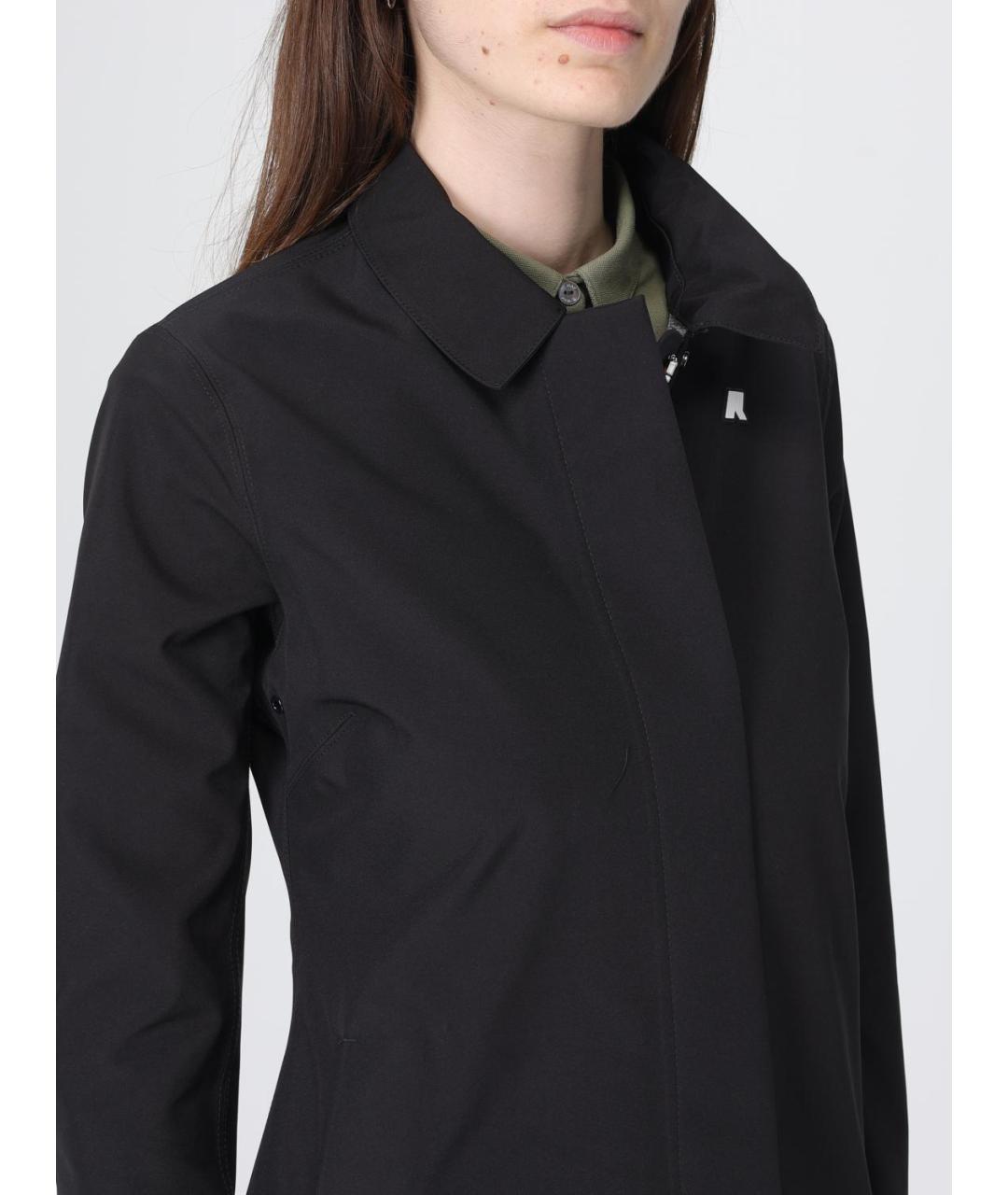 K-WAY Черный полиэстеровый тренч/плащ, фото 4