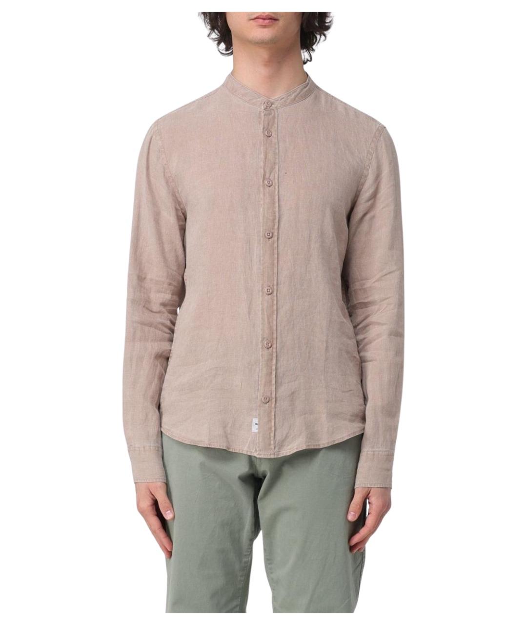 BLAUER Бежевая кэжуал рубашка, фото 1