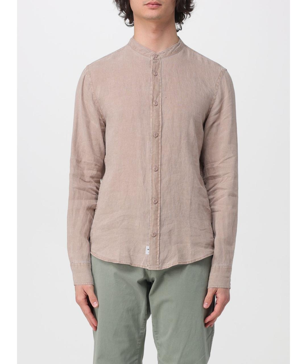 BLAUER Бежевая кэжуал рубашка, фото 4