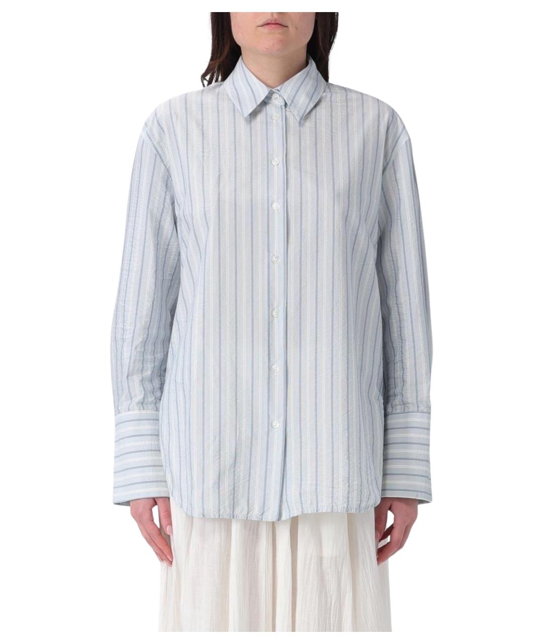 TELA Голубая хлопковая рубашка, фото 1