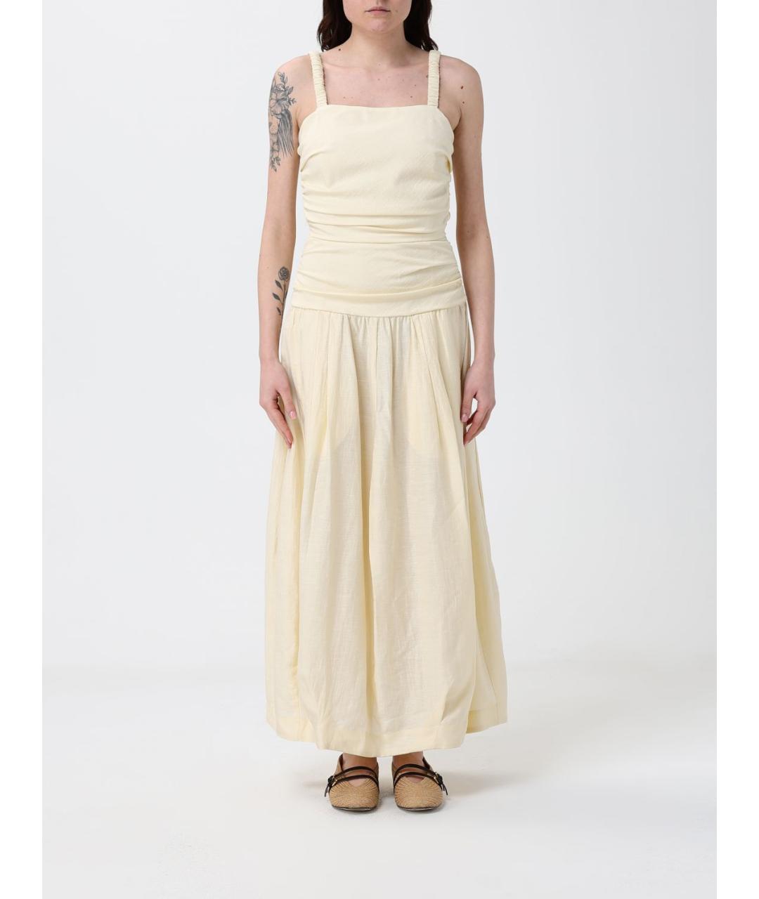 TELA Желтое повседневное платье, фото 4