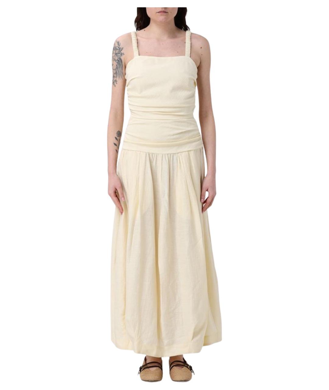 TELA Желтое повседневное платье, фото 1