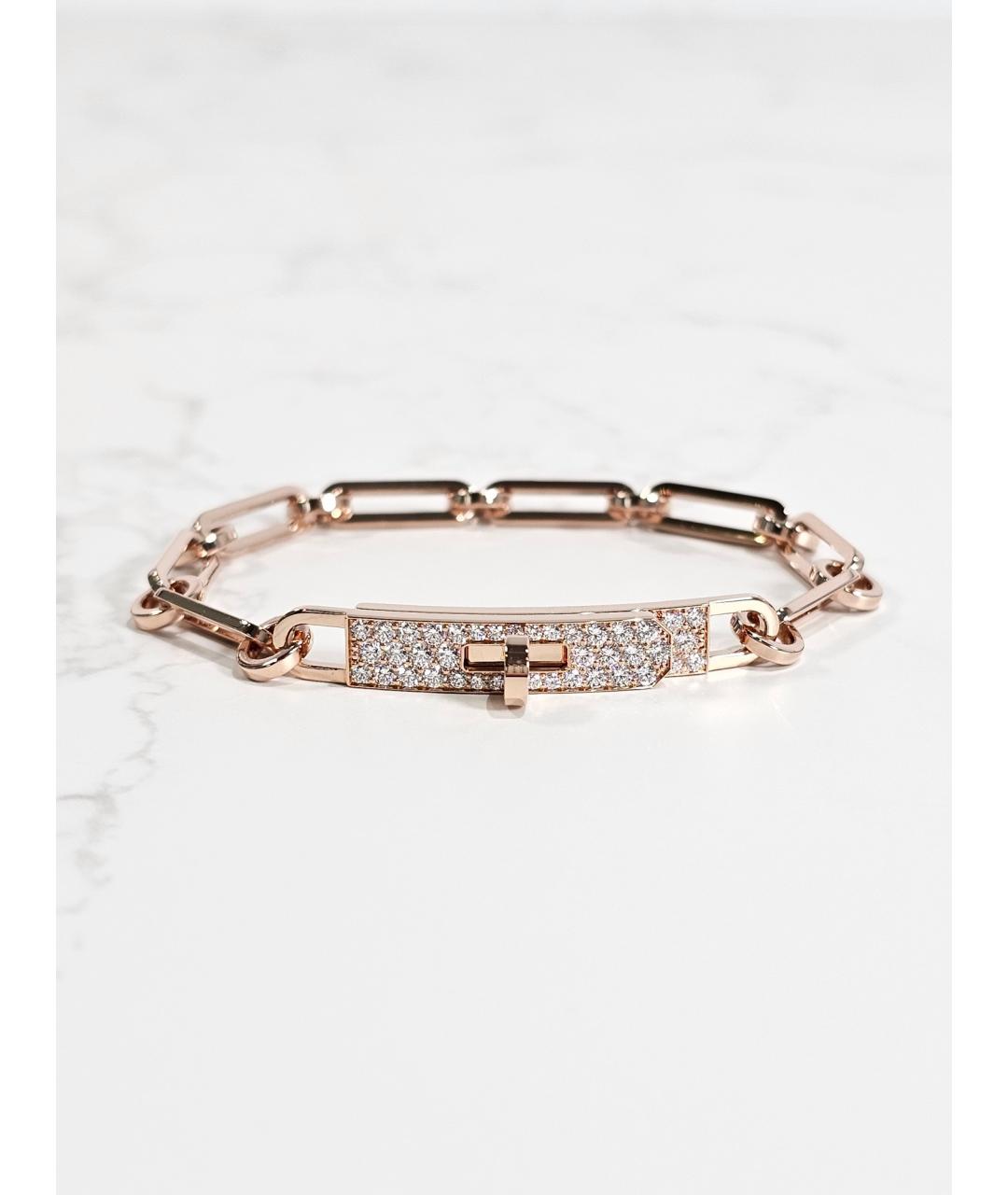 HERMES Золотой браслет из розового золота, фото 2