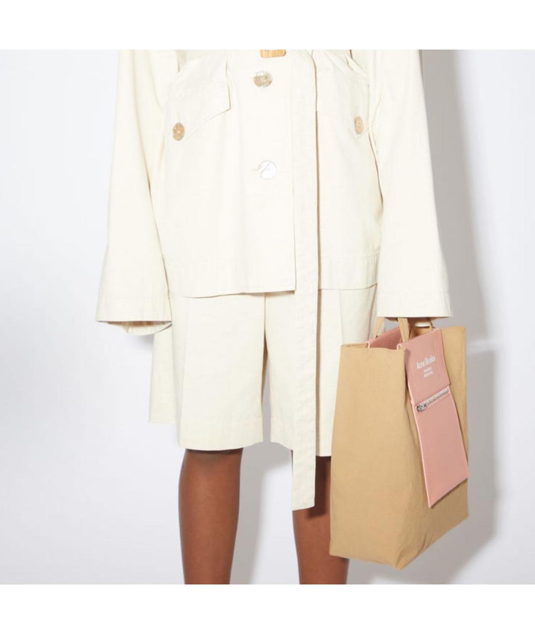 ACNE STUDIOS Бежевая сумка тоут, фото 4