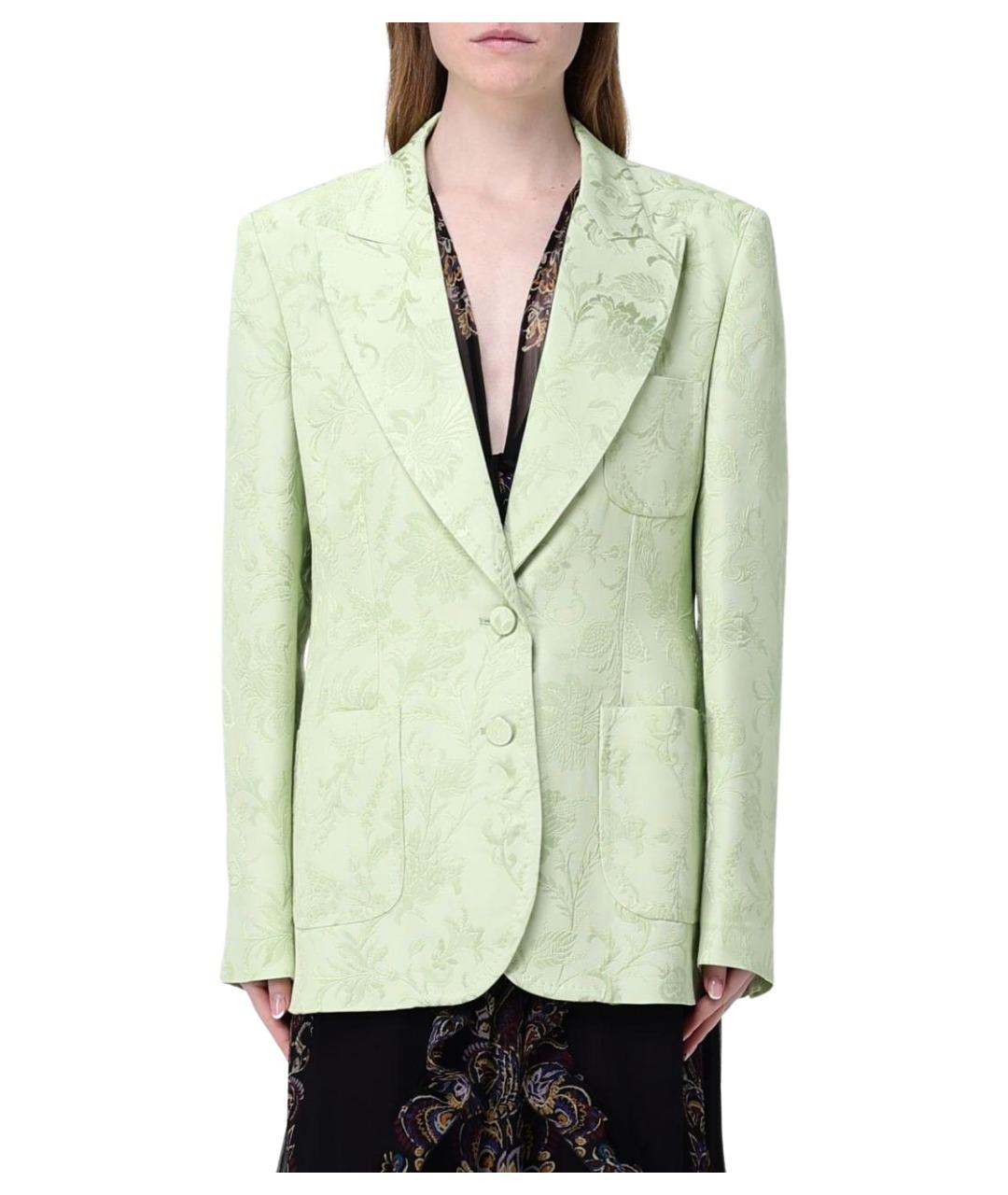 ETRO Салатовый вискозный жакет/пиджак, фото 1