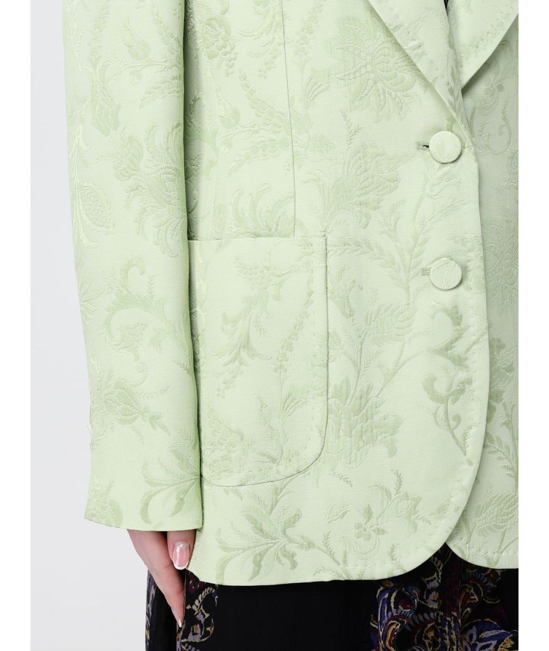 ETRO Салатовый вискозный жакет/пиджак, фото 5
