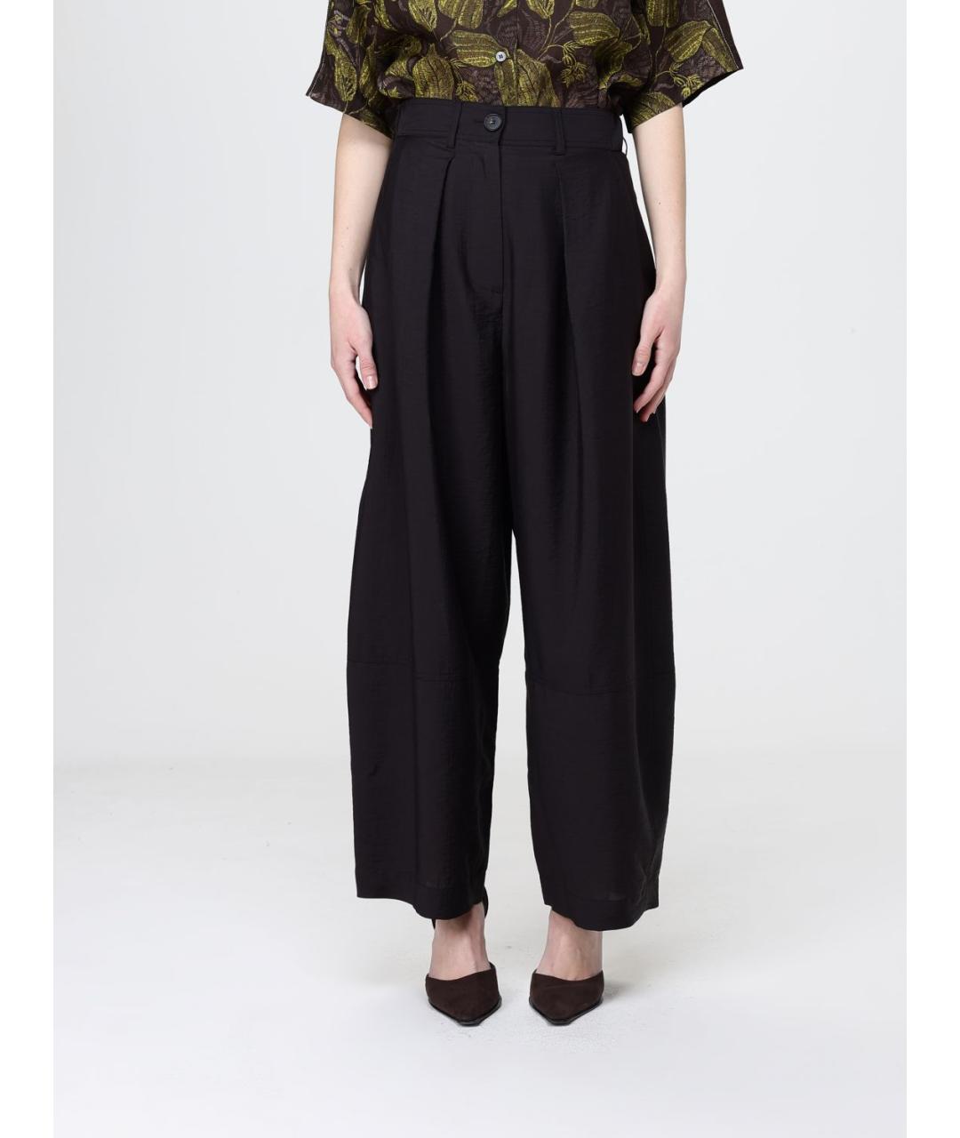 TELA Коричневые прямые брюки, фото 5