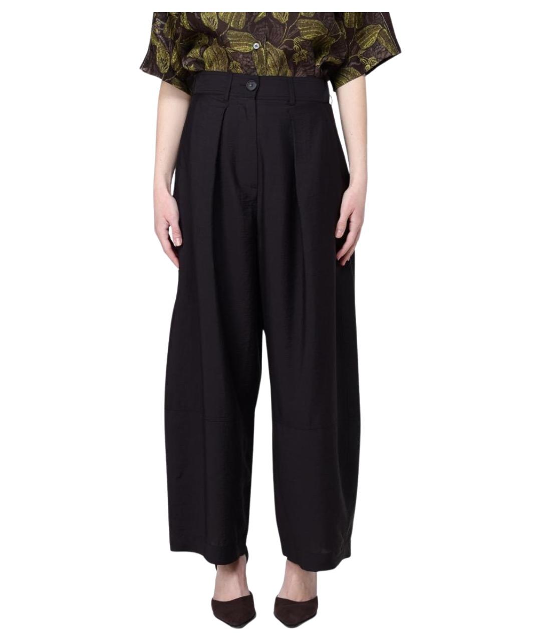 TELA Коричневые прямые брюки, фото 1