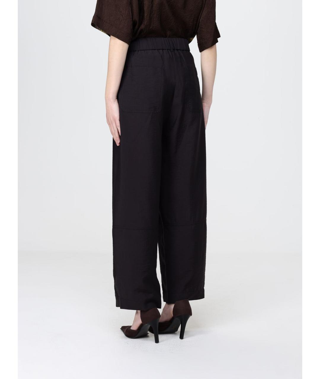 TELA Коричневые прямые брюки, фото 3