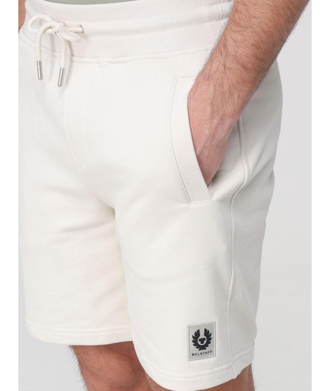 BELSTAFF Белые хлопковые шорты, фото 3