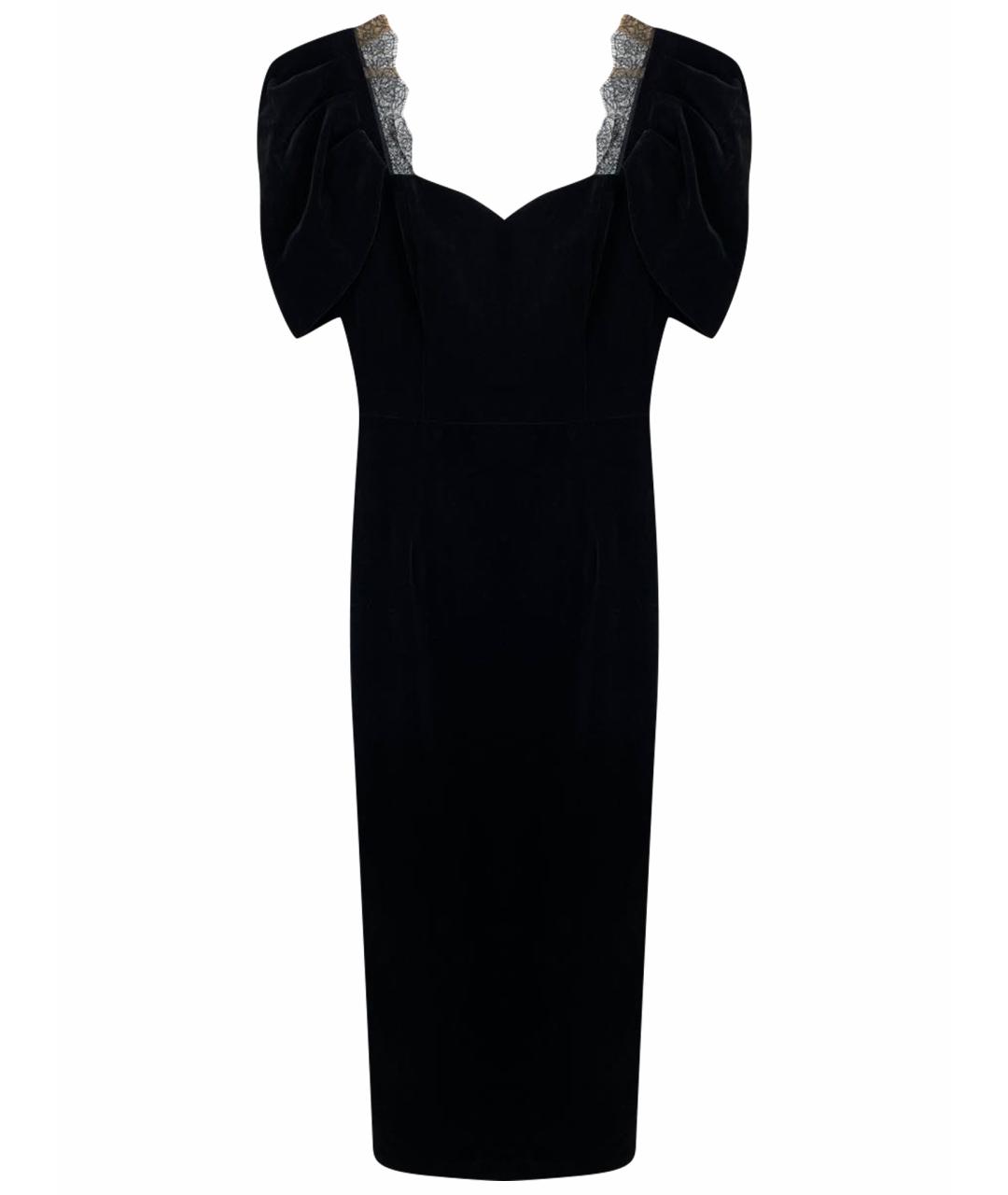 12 STOREEZ Черное бархатное вечернее платье, фото 1