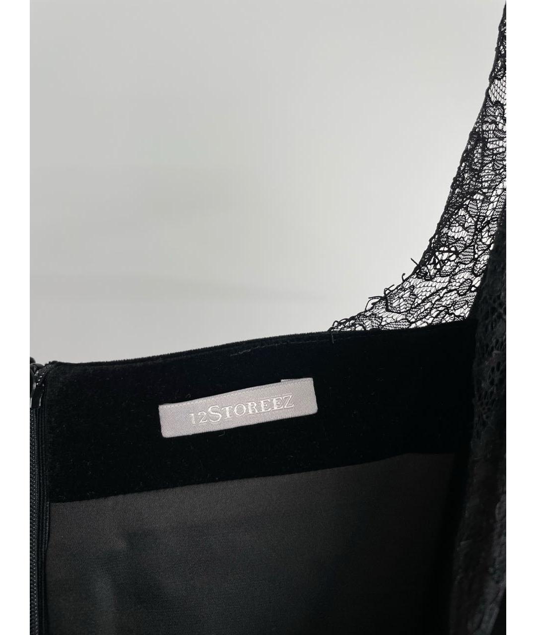 12 STOREEZ Черное бархатное вечернее платье, фото 4