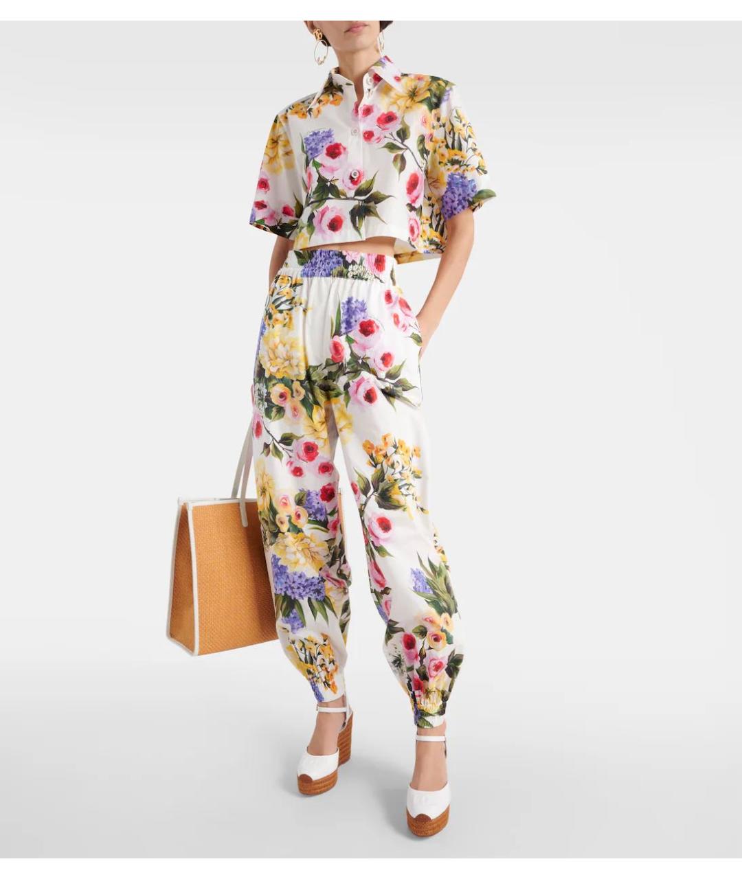 DOLCE&GABBANA Белые кожаные сандалии, фото 6