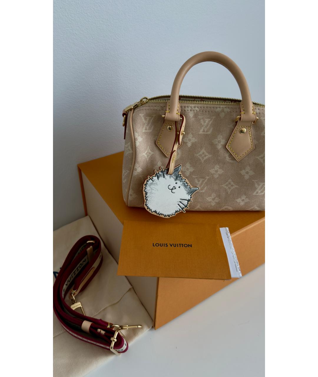 LOUIS VUITTON Бежевая сумка через плечо, фото 9