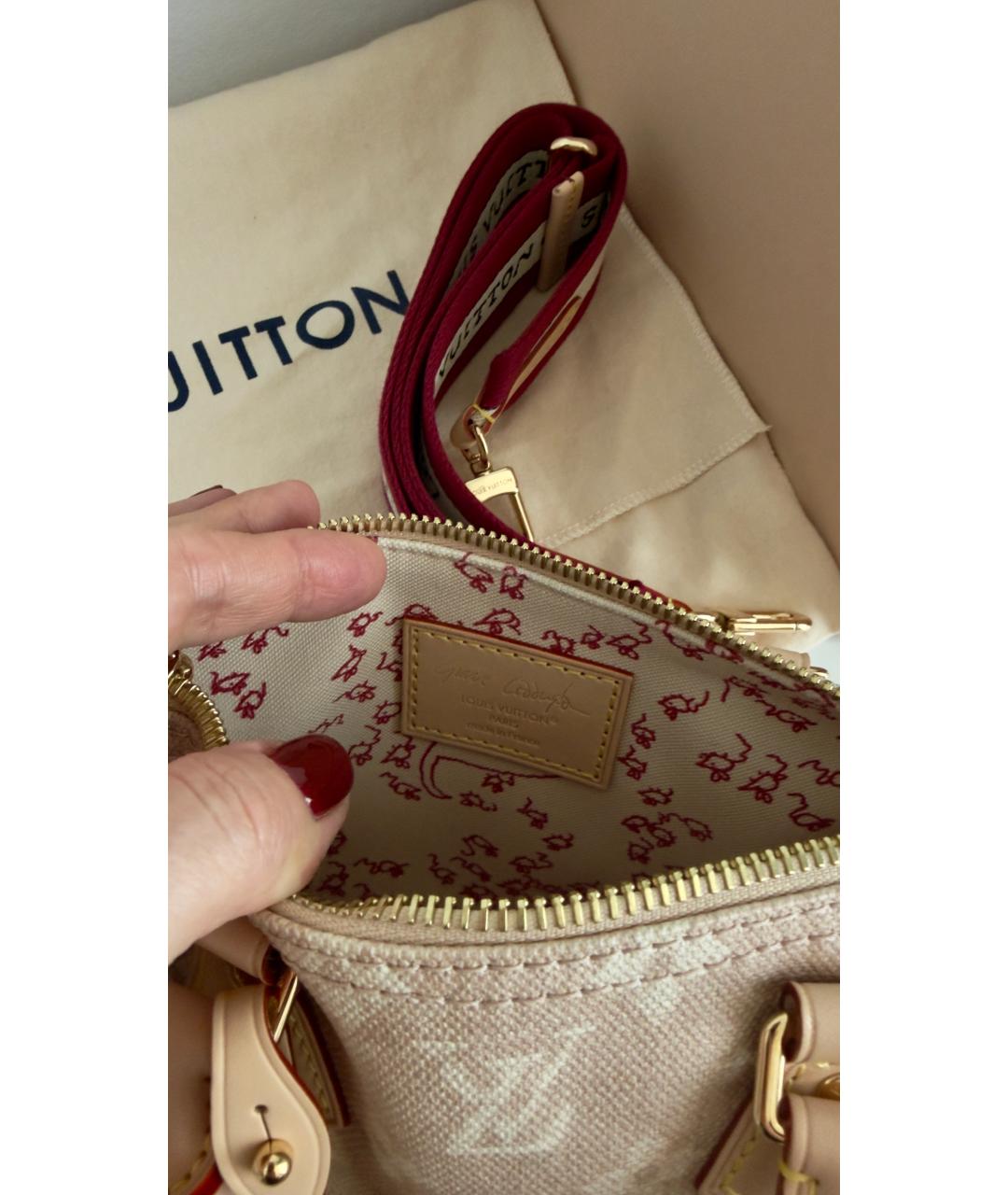 LOUIS VUITTON Бежевая сумка через плечо, фото 7