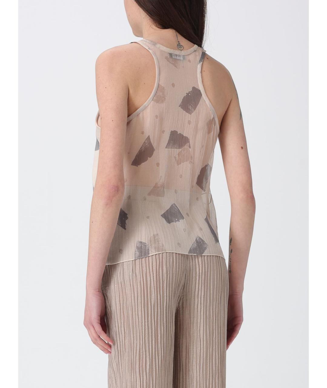 EMPORIO ARMANI Мульти шелковая майка, фото 3