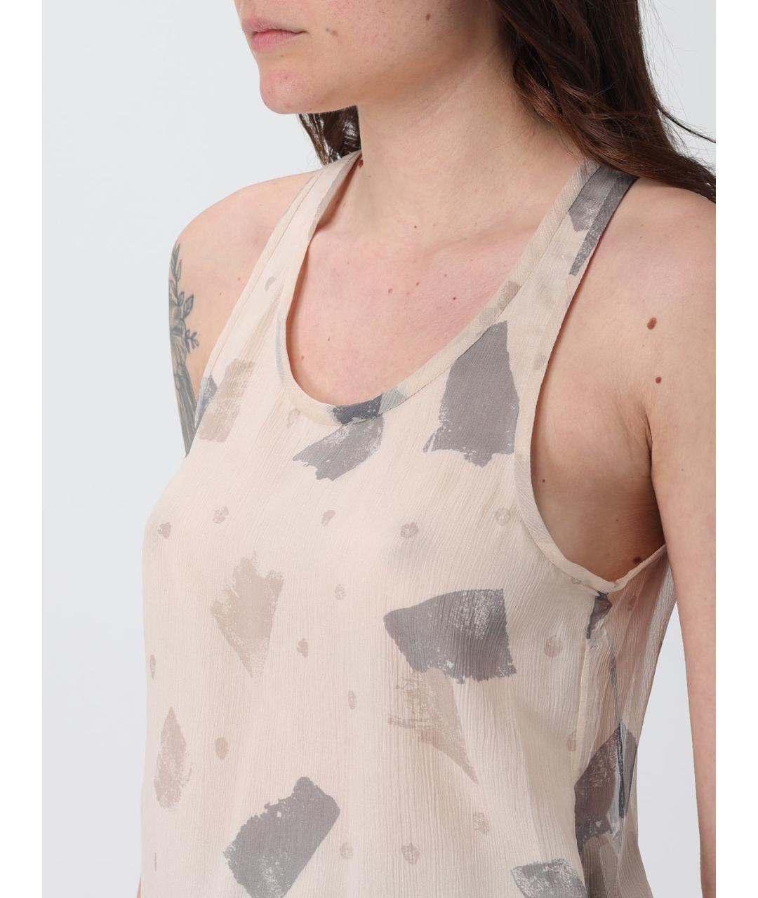 EMPORIO ARMANI Мульти шелковая майка, фото 4
