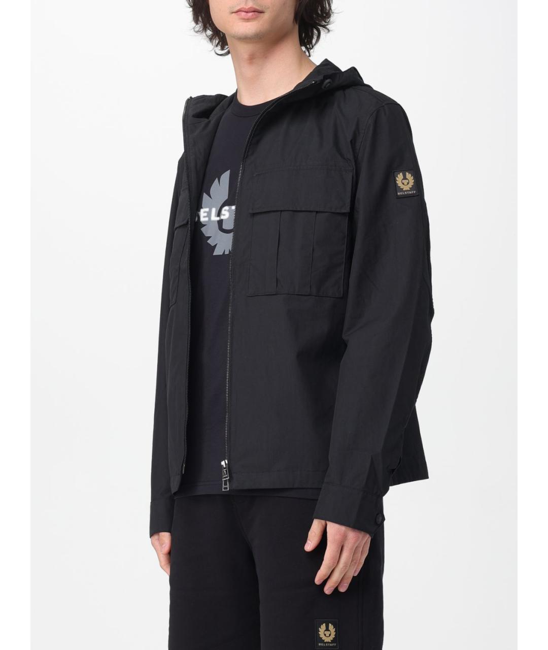 BELSTAFF Черная хлопковая куртка, фото 3