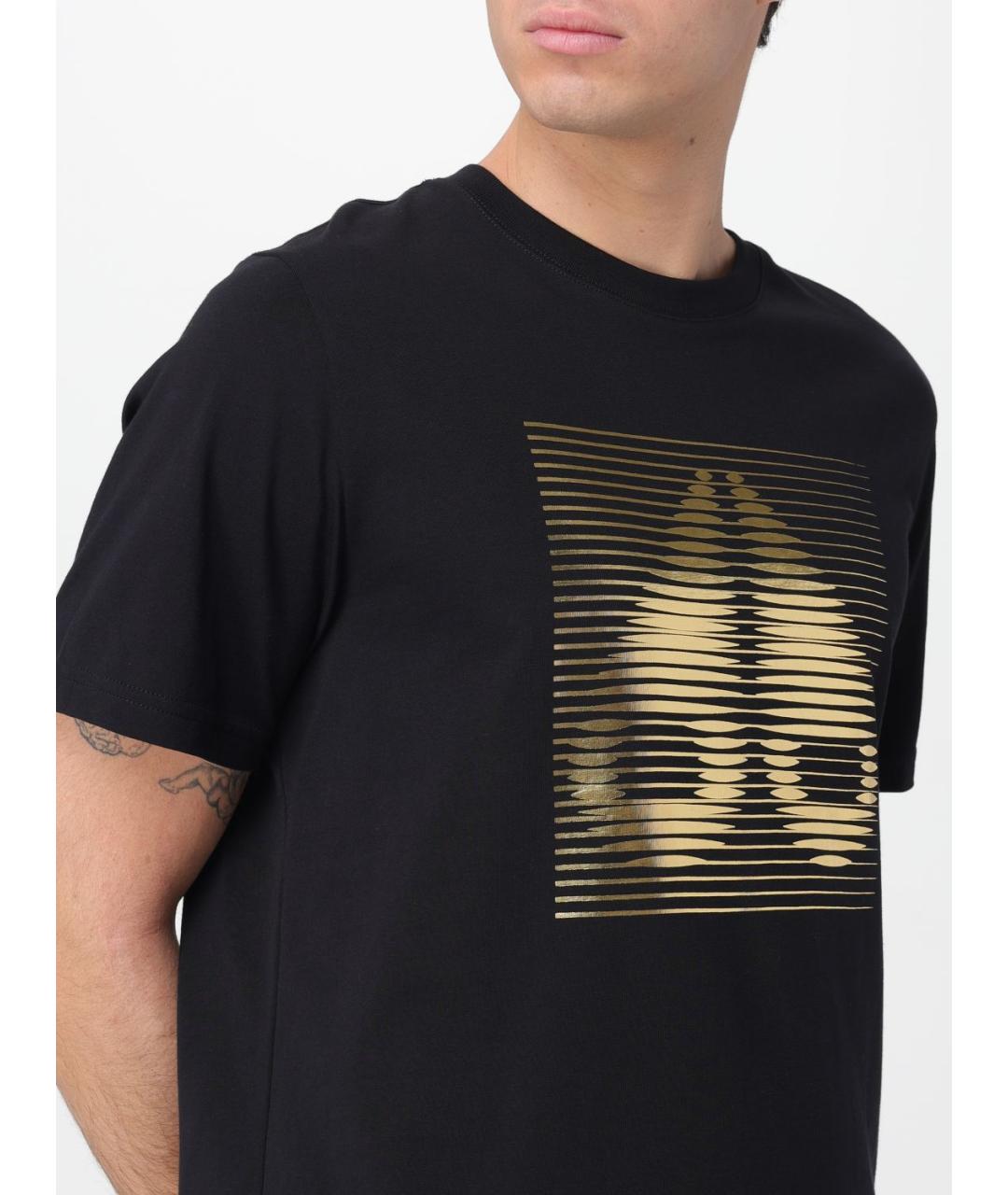 MOOSE KNUCKLES Черная хлопковая футболка, фото 3