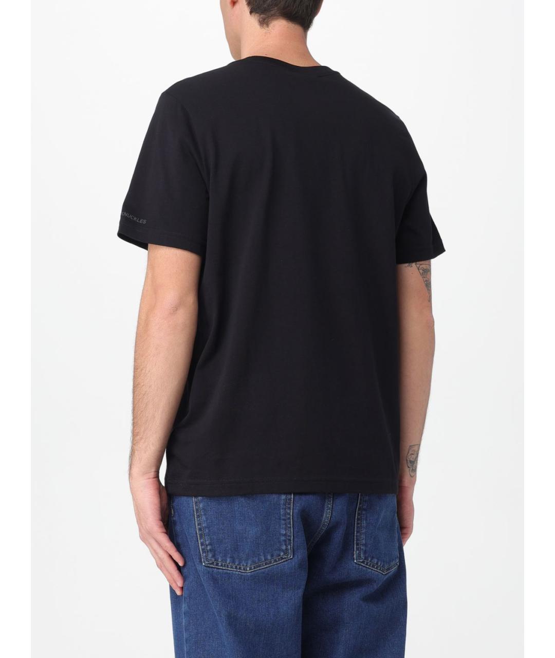 MOOSE KNUCKLES Черная хлопковая футболка, фото 2