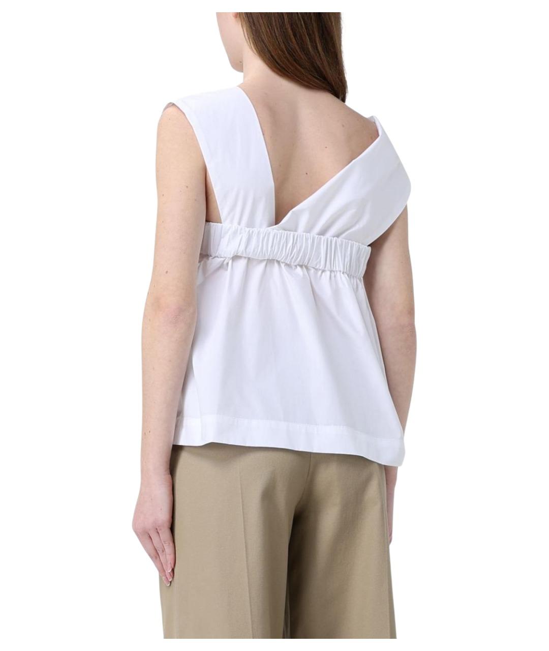 TELA Белая хлопковая майка, фото 3