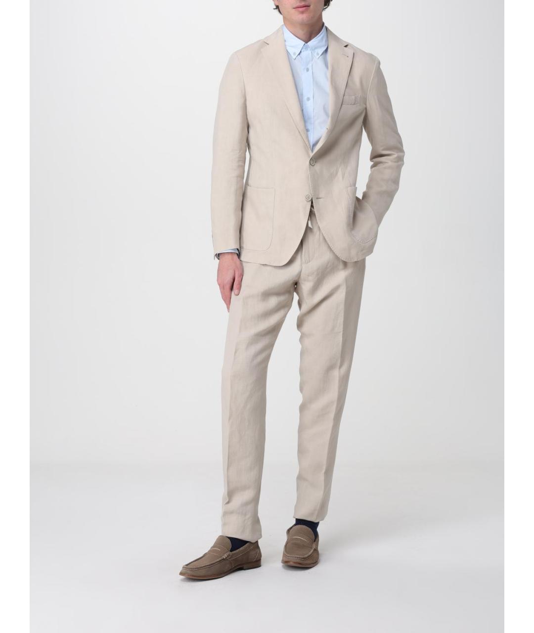ELEVENTY Бежевый классический костюм, фото 2