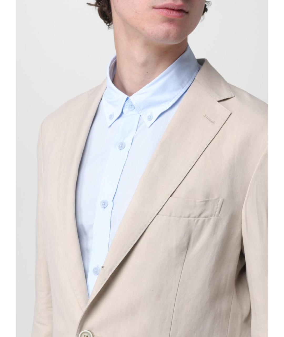 ELEVENTY Бежевый классический костюм, фото 5